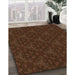 Machine Washable Transitional Saddle Brown Rug in a Family Room, wshpat3275org