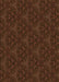 Patterned Saddle Brown Rug, pat3275org