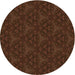 Square Machine Washable Transitional Saddle Brown Rug in a Living Room, wshpat3275org