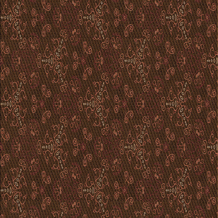 Machine Washable Transitional Saddle Brown Rug, wshpat3275org