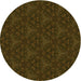 Square Patterned Dark Bronze Brown Rug, pat3275yw