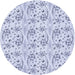 Square Patterned Lavender Blue Rug, pat3276blu