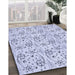 Machine Washable Transitional Lavender Blue Rug in a Family Room, wshpat3276blu