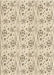 Machine Washable Transitional Moccasin Beige Rug, wshpat3276brn