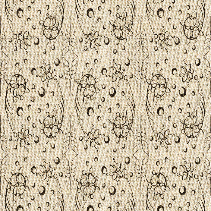 Machine Washable Transitional Moccasin Beige Rug, wshpat3276brn