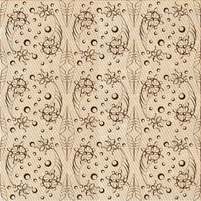 Round Machine Washable Transitional Bronze Brown Rug, wshpat3276org