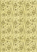 Patterned Sun Yellow Rug, pat3276yw