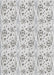 Machine Washable Transitional Grey Gray Rug, wshpat3276