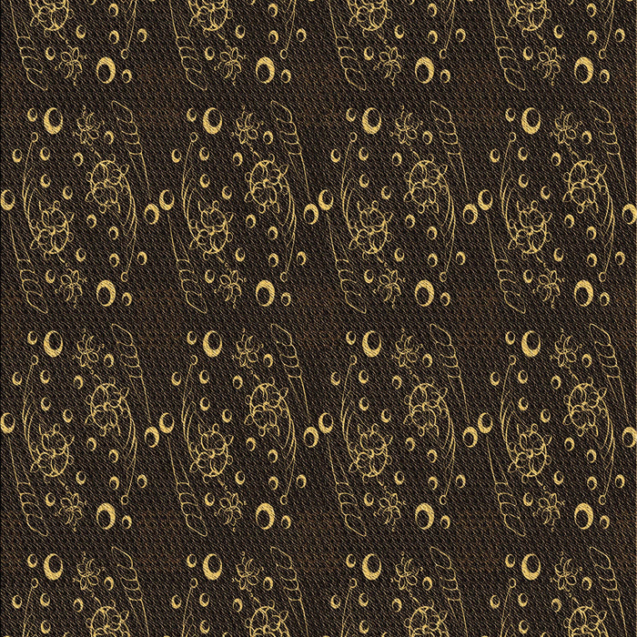 Machine Washable Transitional Red Brown Rug, wshpat3277brn
