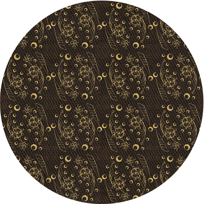Square Machine Washable Transitional Red Brown Rug in a Living Room, wshpat3277brn