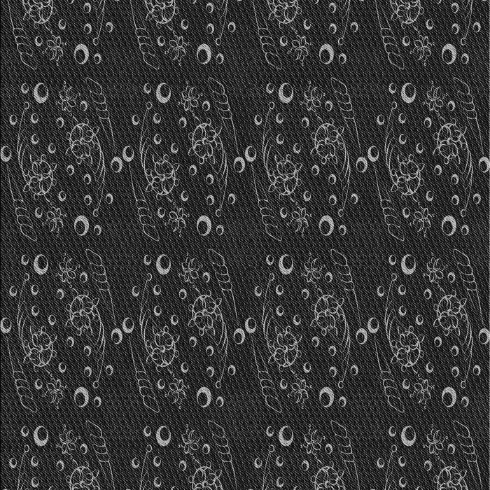 Machine Washable Transitional Black Rug, wshpat3277gry