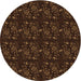 Square Machine Washable Transitional Saddle Brown Rug in a Living Room, wshpat3277org