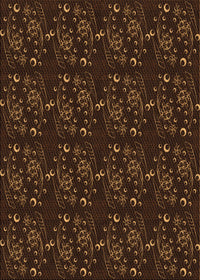 Machine Washable Transitional Saddle Brown Rug, wshpat3277org