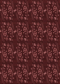 Machine Washable Transitional Fire Brick Red Rug, wshpat3277rd