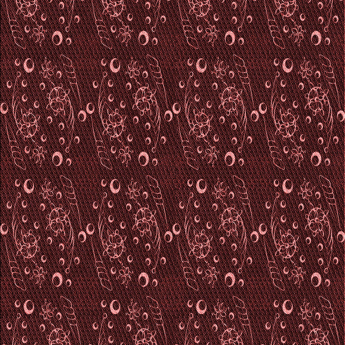 Machine Washable Transitional Fire Brick Red Rug, wshpat3277rd