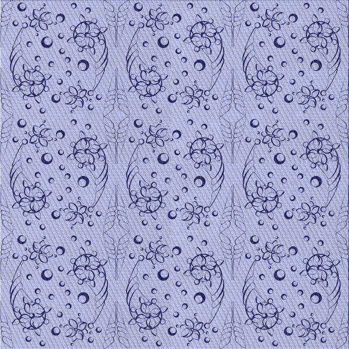 Round Patterned Periwinkle Purple Rug, pat3278blu
