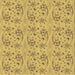 Round Machine Washable Transitional Bright Gold Yellow Rug, wshpat3278brn