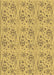 Machine Washable Transitional Bright Gold Yellow Rug, wshpat3278brn