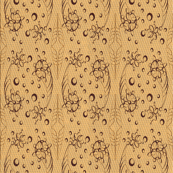 Machine Washable Transitional Saffron Yellow Rug, wshpat3278org