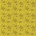 Round Machine Washable Transitional Golden Yellow Rug, wshpat3278yw