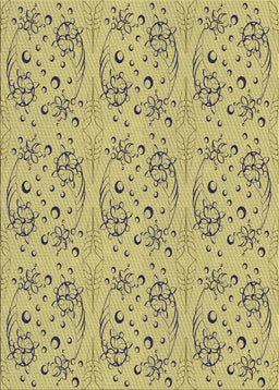 Patterned Mustard Yellow Novelty Rug, pat3278