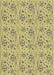 Patterned Mustard Yellow Novelty Rug, pat3278