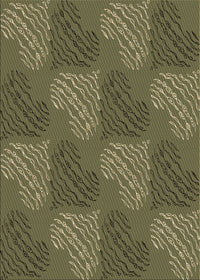 Machine Washable Transitional Army Green Rug, wshpat3279brn