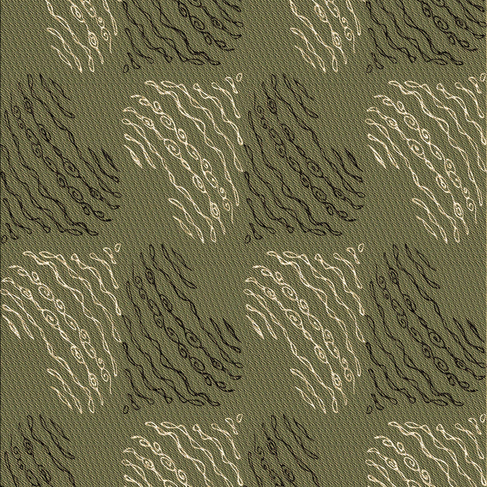 Machine Washable Transitional Army Green Rug, wshpat3279brn