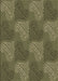 Patterned Army Green Rug, pat3279brn