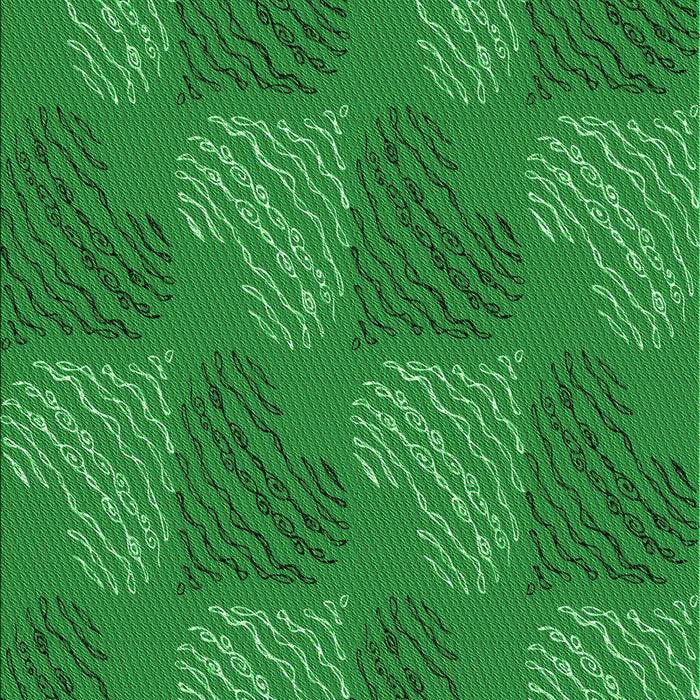 Patterned Green Rug, pat3279grn