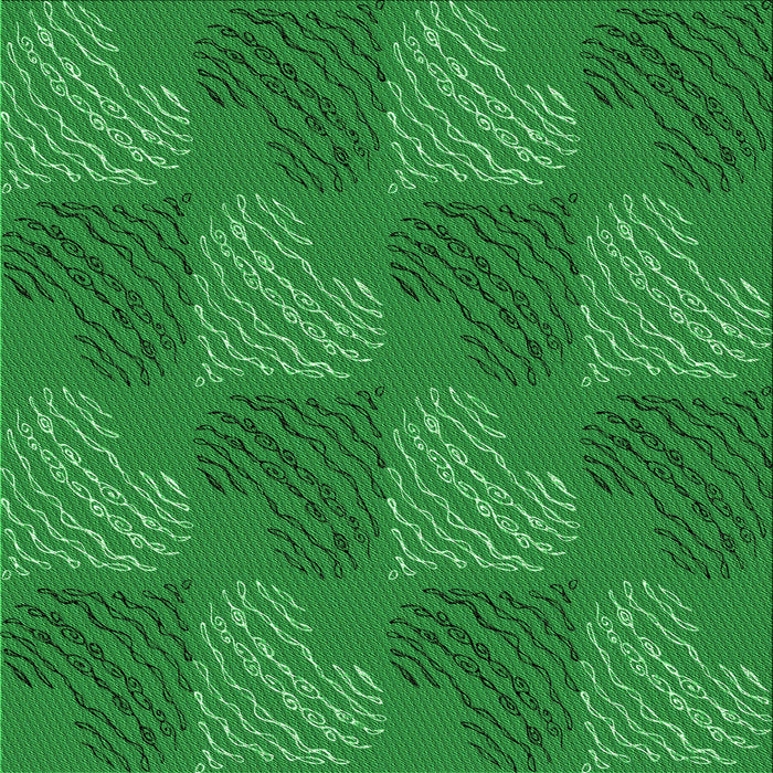 Round Patterned Green Rug, pat3279grn