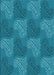 Patterned Dark Cyan Green Rug, pat3279lblu
