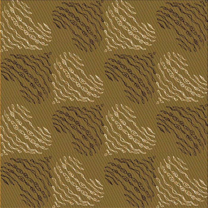 Round Patterned Dark Bronze Brown Rug, pat3279org