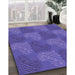 Patterned Amethyst Purple Rug in Family Room, pat3279pur