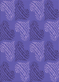 Machine Washable Transitional Amethyst Purple Rug, wshpat3279pur