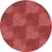Square Patterned Red Rug, pat3279rd