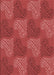 Patterned Red Rug, pat3279rd
