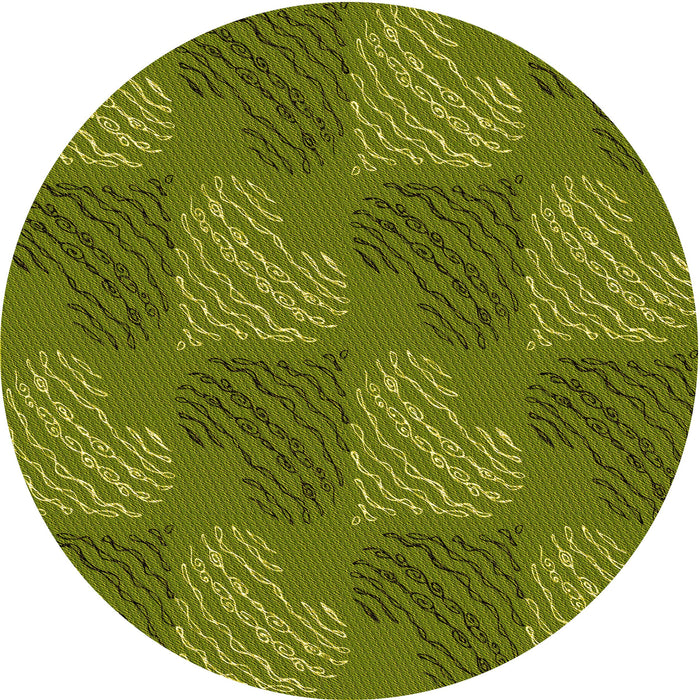 Square Patterned Pistachio Green Rug, pat3279yw