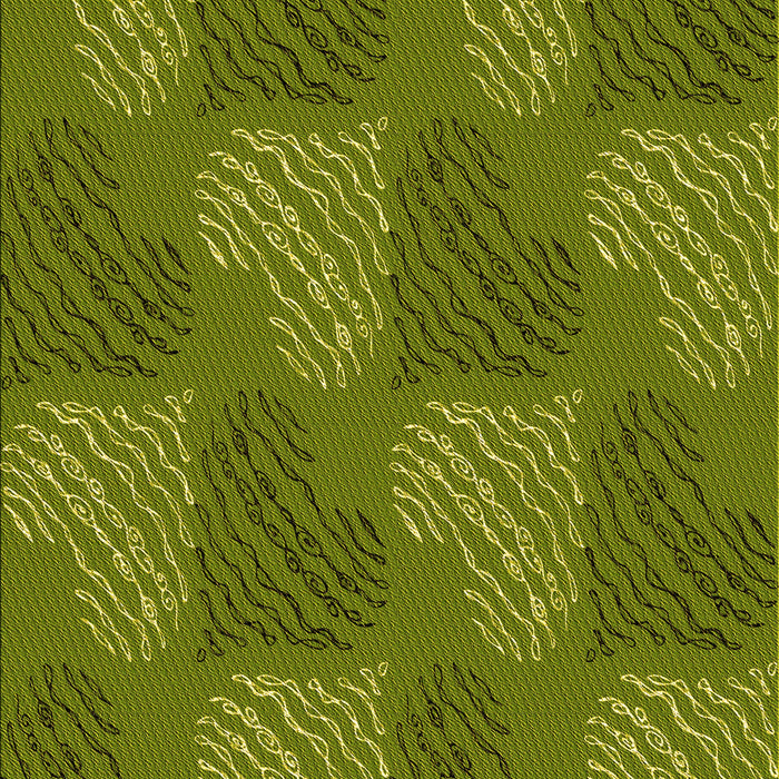 Patterned Pistachio Green Rug, pat3279yw