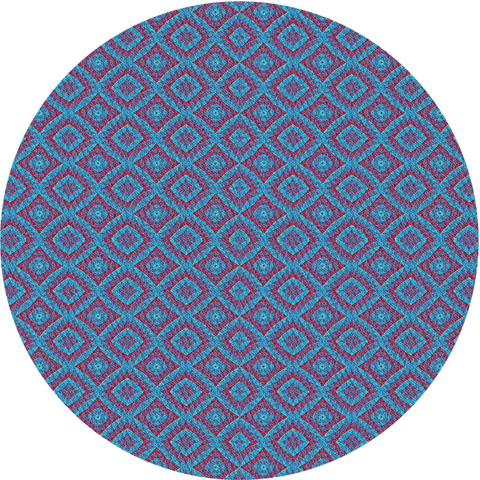Sideview of Patterned Purple Novelty Rug, pat327