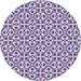 Square Patterned Bright Grape Purple Rug, pat328blu