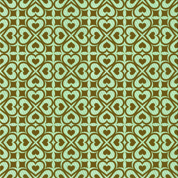 Round Patterned Dark Bronze Brown Rug, pat328grn