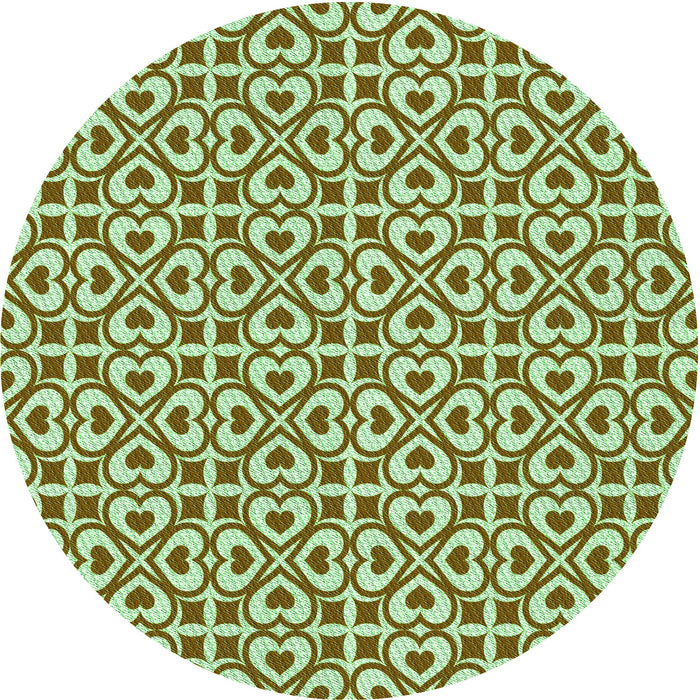 Square Machine Washable Transitional Dark Bronze Brown Rug in a Living Room, wshpat328grn