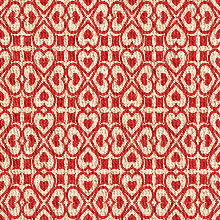 Patterned Red Rug, pat328org