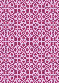 Machine Washable Transitional Blossom Pink Rug, wshpat328pur