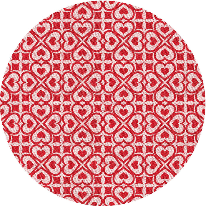 Square Machine Washable Transitional Deep Rose Pink Rug in a Living Room, wshpat328rd