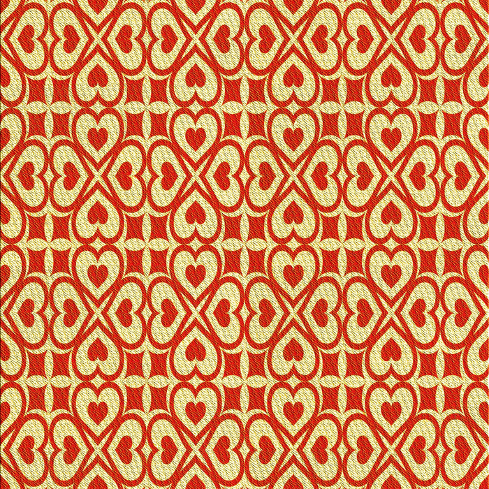 Patterned Neon Red Rug, pat328yw