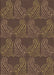 Machine Washable Transitional Copper Brown Rug, wshpat3280brn