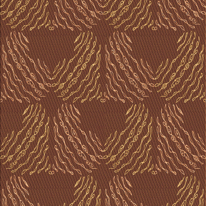 Patterned Vermilion Red Rug, pat3280org