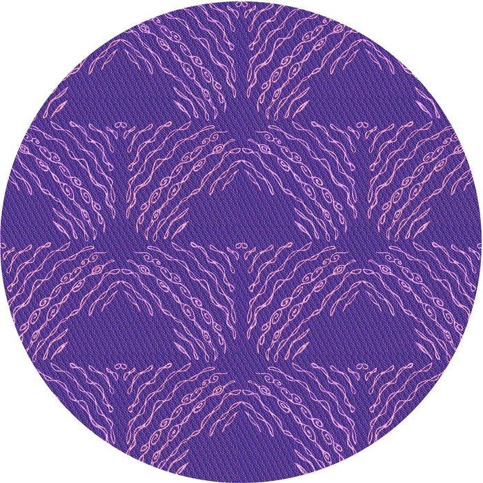Square Patterned Amethyst Purple Rug, pat3280pur